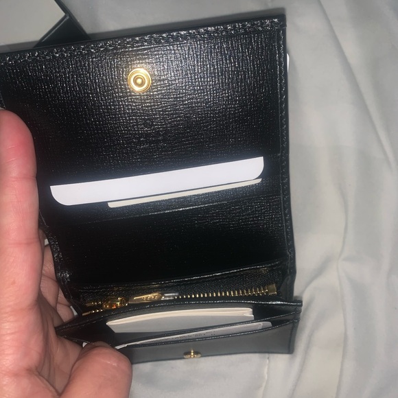 Gucci Black Interlocking G Marina Bifold Card Holder - Picture 3 of 5